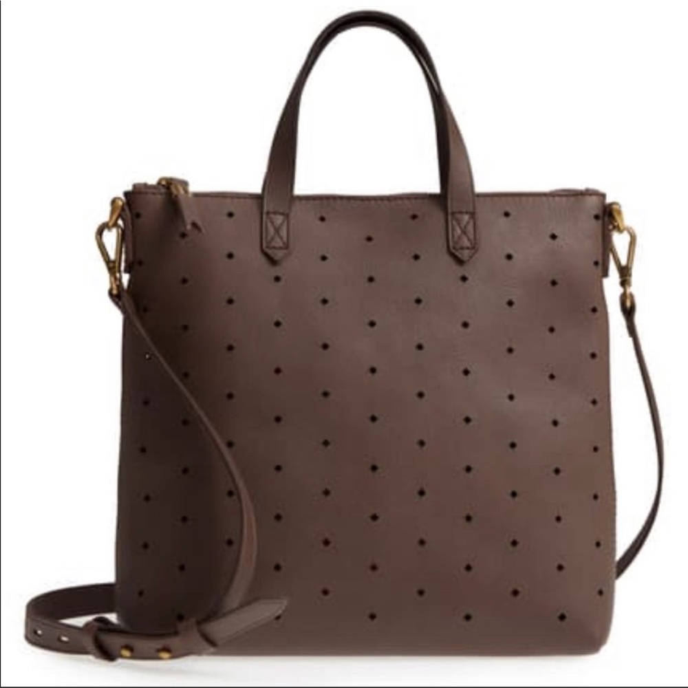 Madewell Perforated Leather Crossbody Bag